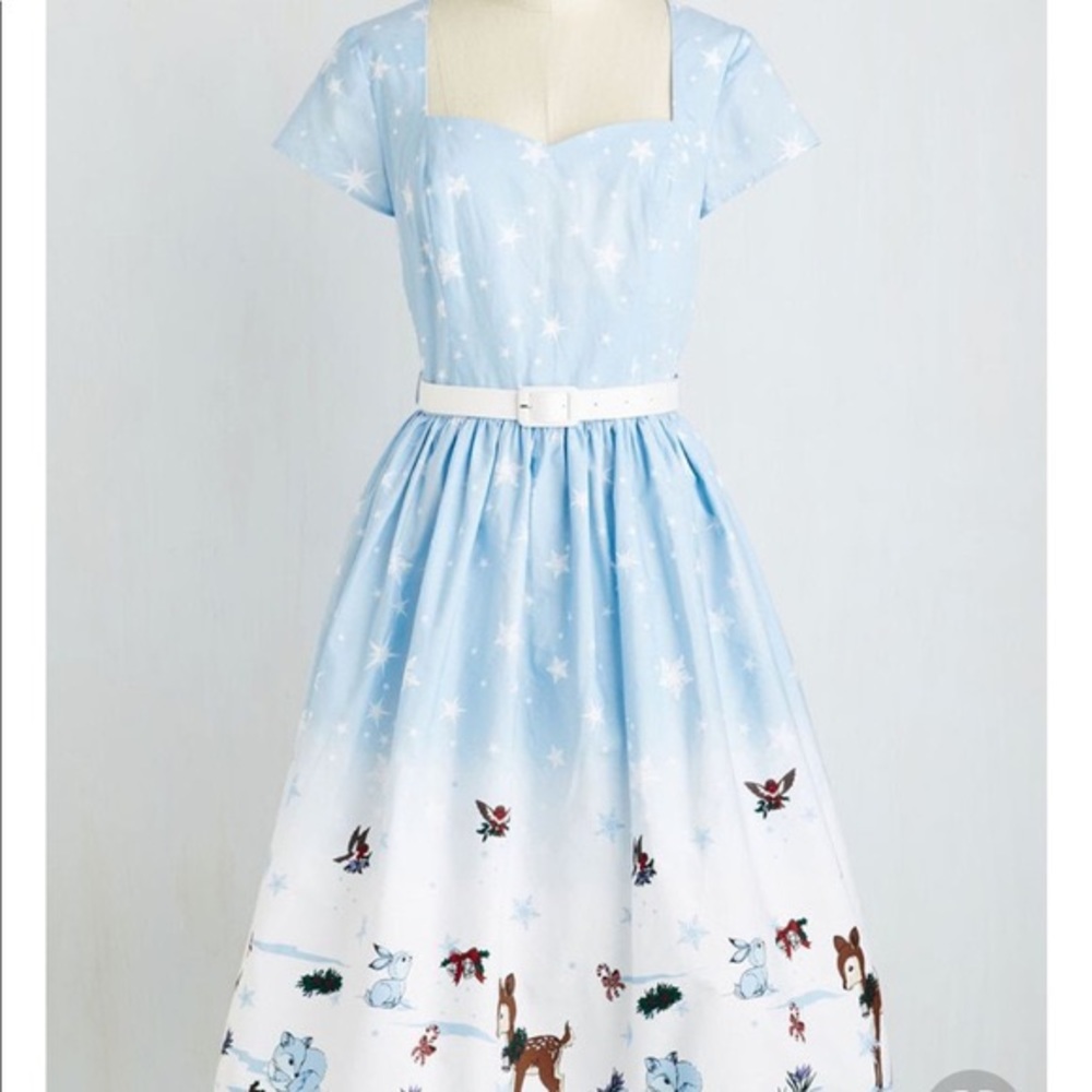 ModCloth Hell Bunny Winter Wonderland Dress